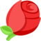 Rose emoji on Messenger